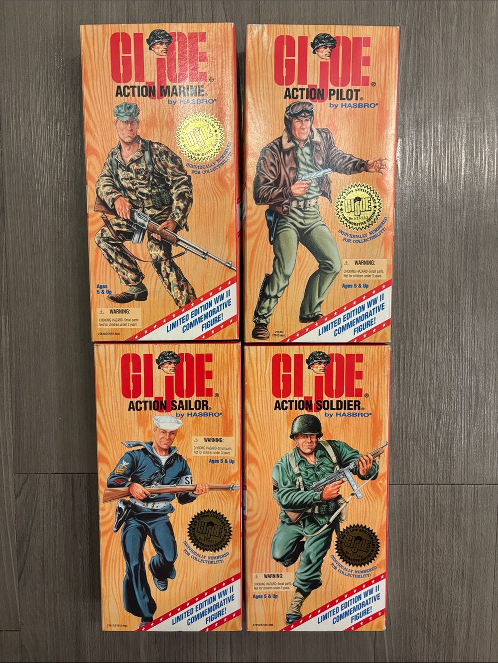 Vintage Hasbro GI Joe WWII Figure Set